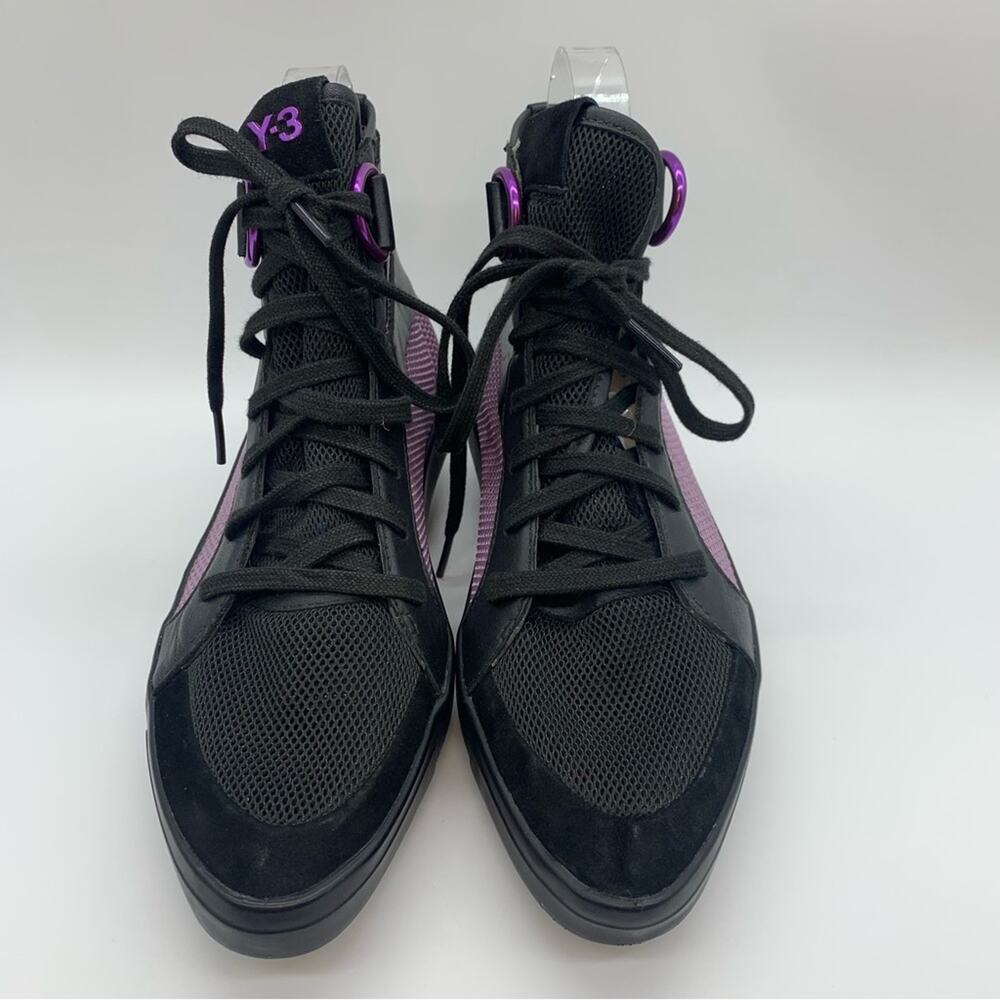 Yohji Yamamoto x Adidas Womens Y-3 High Top Mesh/Suede Point Toe Sneakers Size 6 - Picture 5 of 14